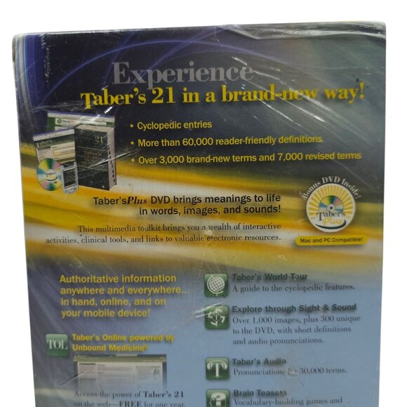 Taber's Cyclopedic Medical Dictionary 21st Edition Thumb Indexed DVD NEW SEALED - Picture 8 of 14